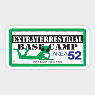 EXTRATERRESTRIAL BASE CAMP Pine Bush NY Sticker